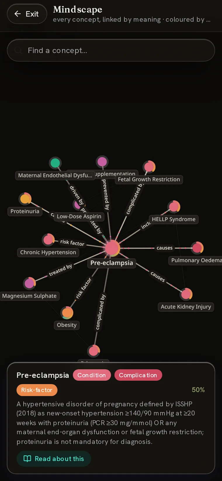 Mindscape in the dark theme